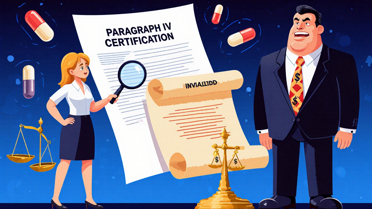 Paragraph IV Certifications: How Generic Drug Makers Legally Challenge Brand-Name Patents
