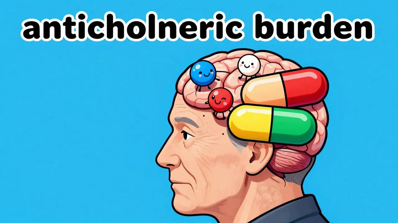 Conceptual illustration of medicine capsules blocking brain neurotransmitters in CalArts style.
